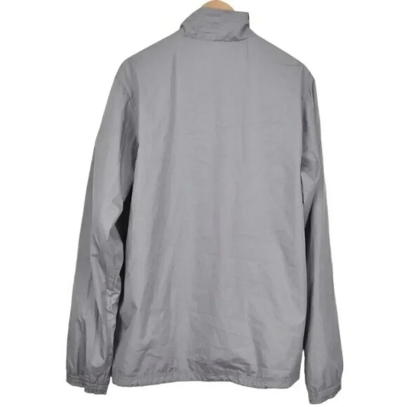 Reebok Full Zip  Track Jacket Grey Athletic Lightweight Size Large - Picture 4 of 13